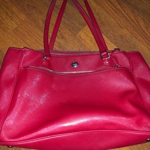 Red Leather Coach Purse
